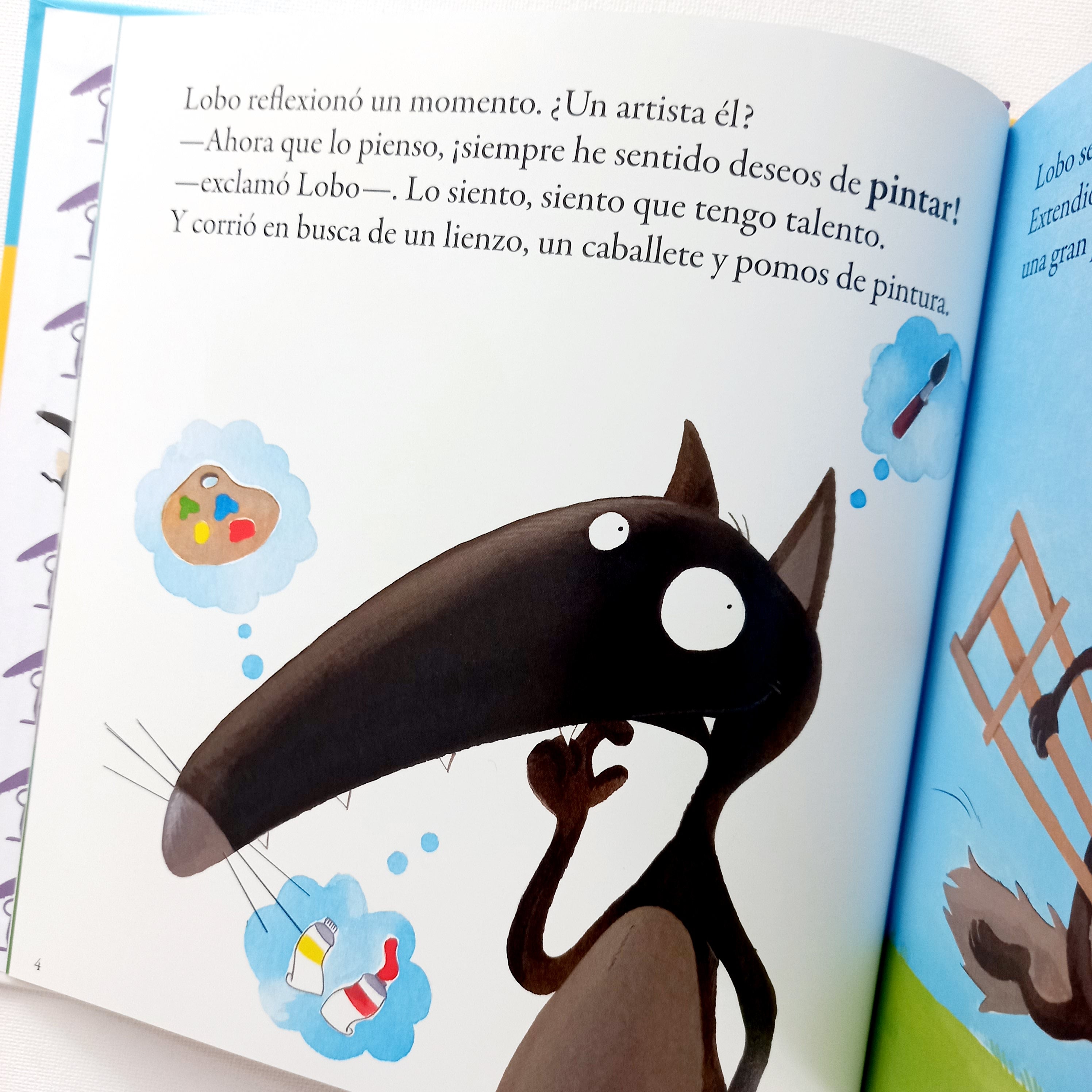 El lobo que quería ser artista. El lobo que quería ser artista.